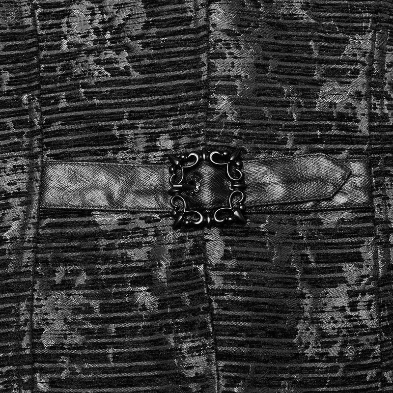Gothic-Weste mit Totenkopf-Schnallen für Herren