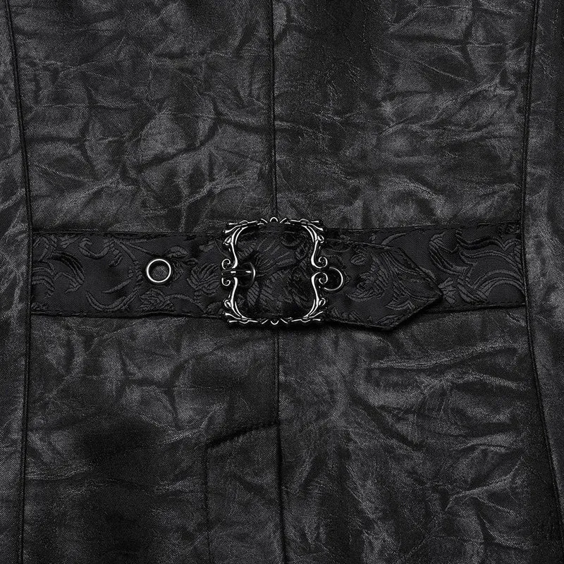 Gothic-Weste mit Rüschen und Schnalle für Herren