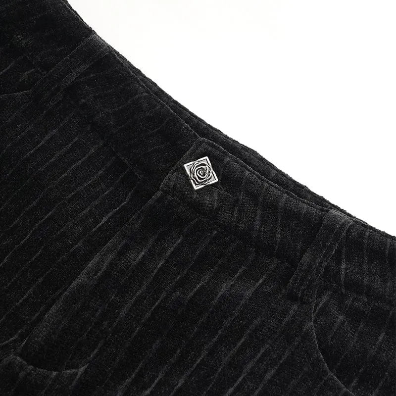 Gothic-Hose mit Ketten-Häkelmuster für Herren