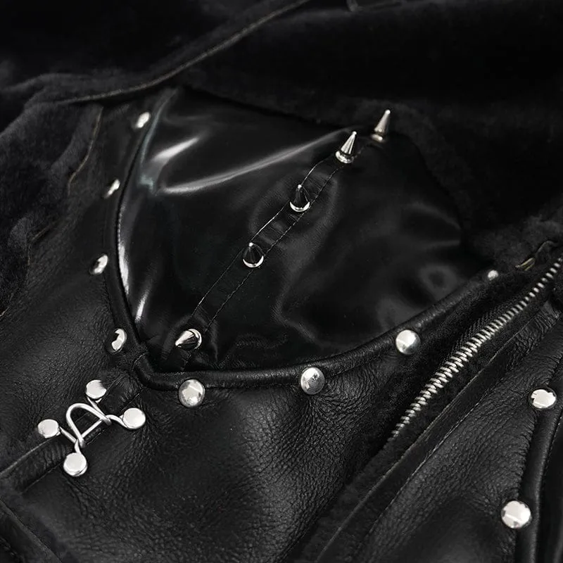 Gothic Mantel mit Schnallenverschluss und Ösen für Damen
