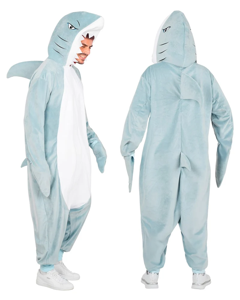 Haifisch Plüschkostüm Onesie