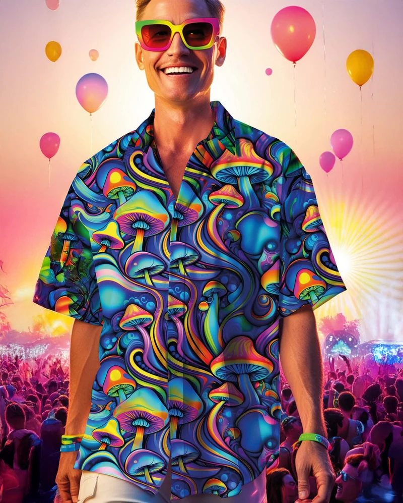 Magic Mushroom Psychedelic Hemd