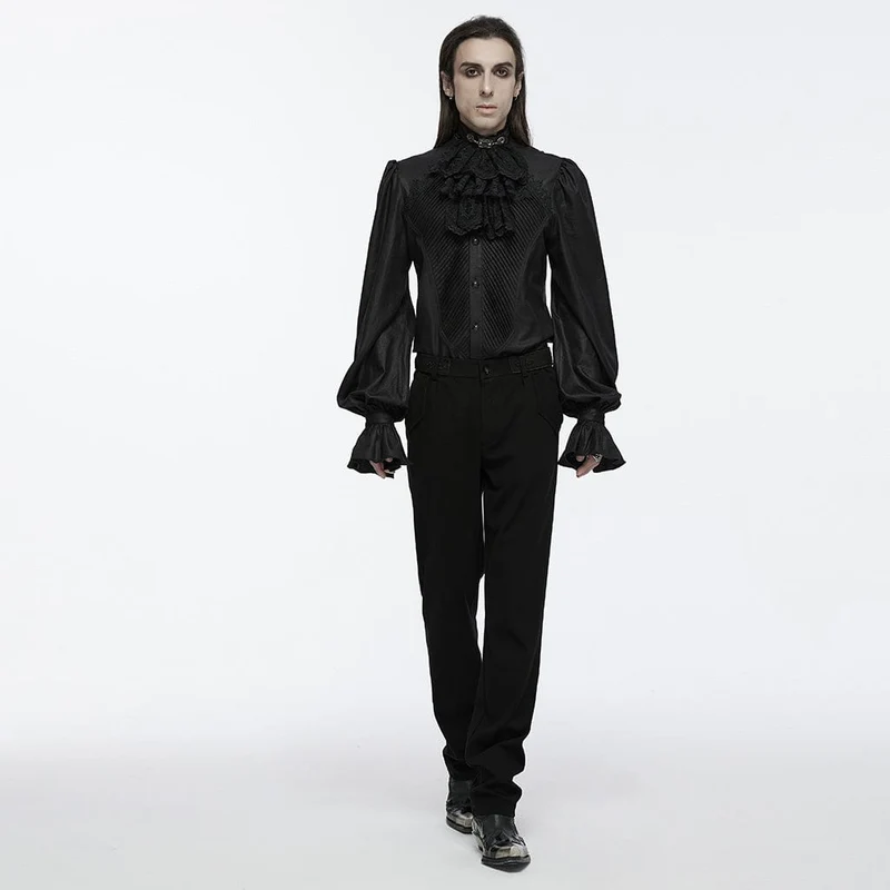 Gothic-Krawatte aus Netzspitze und Diamanten für Herren
