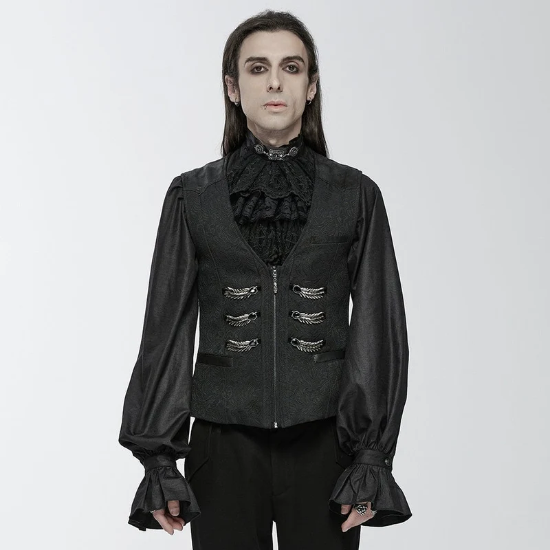 Gothic-Weste mit Schnallen für Herren