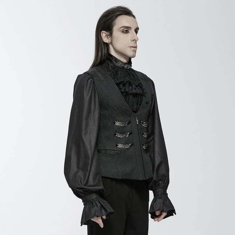 Gothic-Weste mit Schnallen für Herren