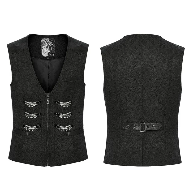 Gothic-Weste mit Schnallen für Herren