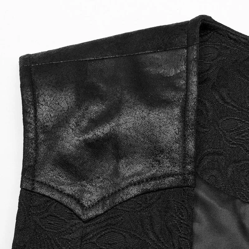 Gothic-Weste mit Schnallen für Herren