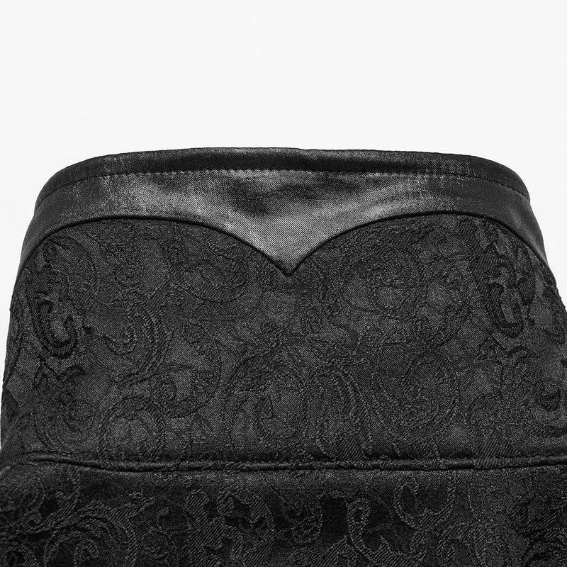 Gothic-Hemd mit Schnürung und Puffärmeln für Herren