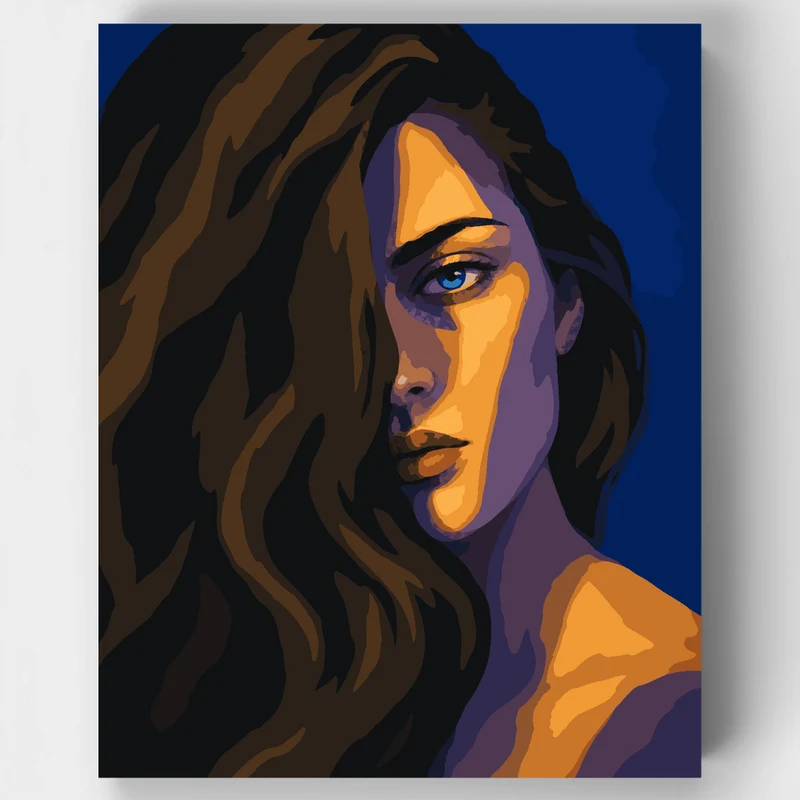 Golden Light Portrait - Paint by Numbers Kit