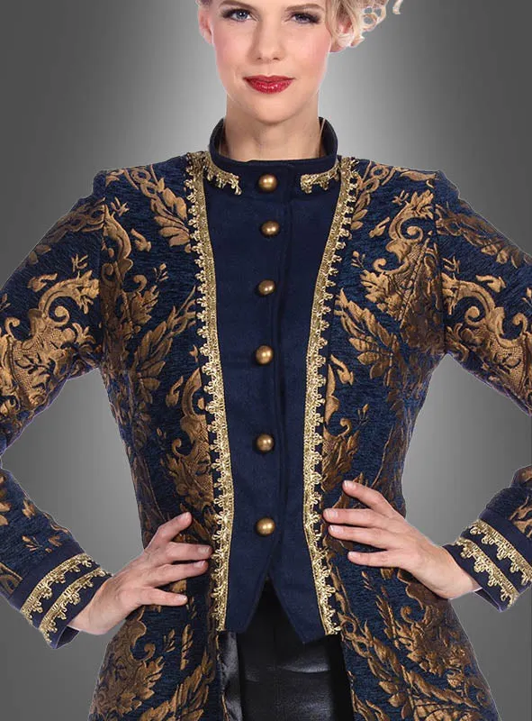 Luxus Barock Brokat Jacke Damen