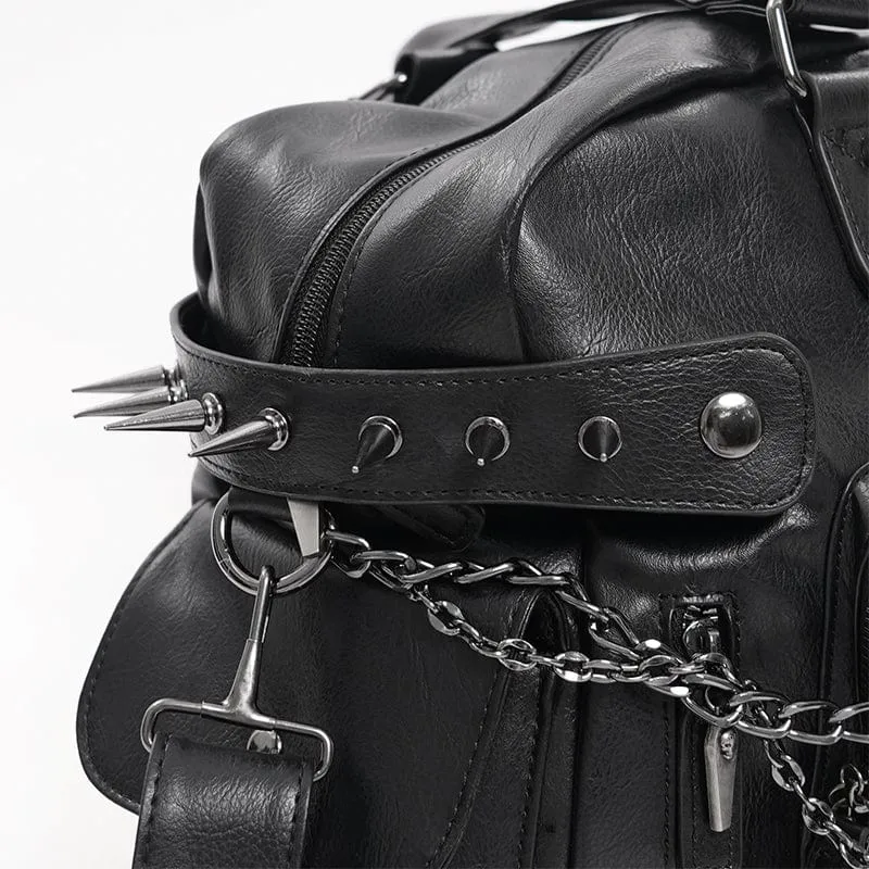 Gothic-Tasche mit Totenkopfnieten für Herren