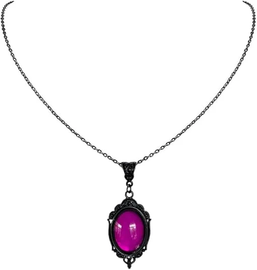 Gothic-Halskette mit Kristalltropfen für Damen