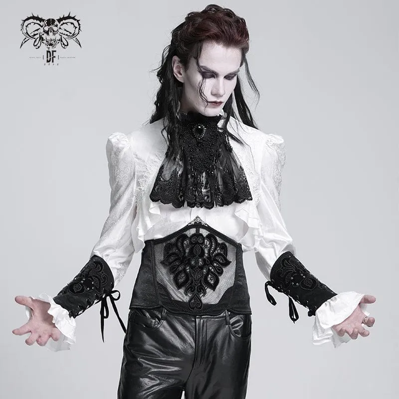Gothic-Gürtel mit geflochtener Schnalle für Herren