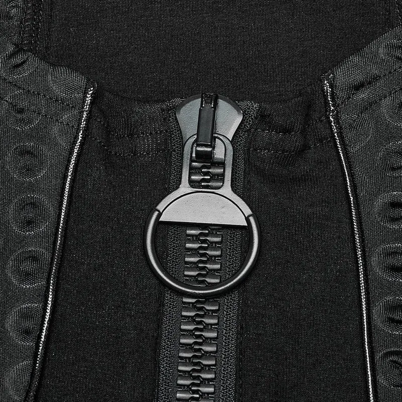 Herren Punk Bubble Zipper Tanktop