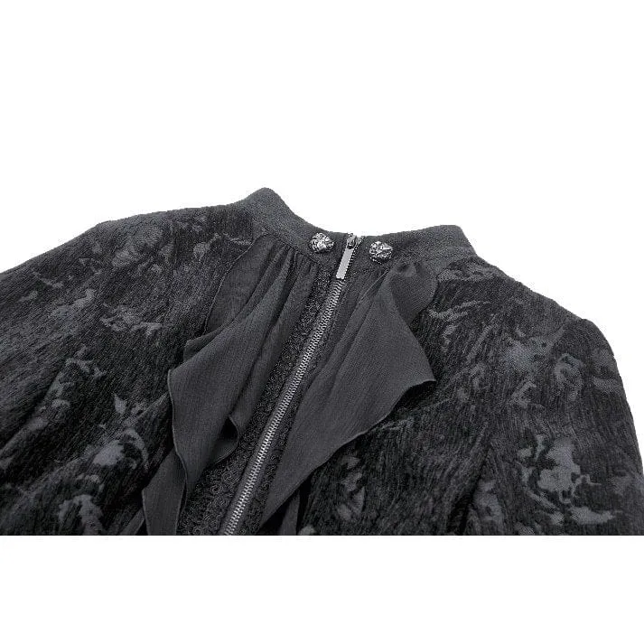 Vintage Gothic Schwalbenschwanzjacke für Damen