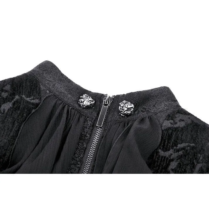 Vintage Gothic Schwalbenschwanzjacke für Damen