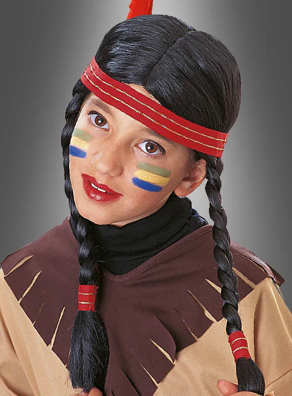 Indianer Perücke für Kinder