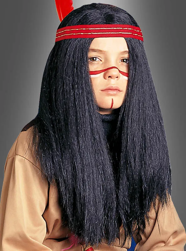 Indianer Perücke für Kinder