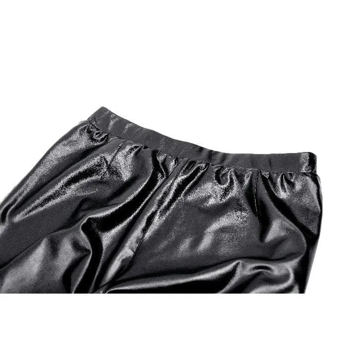 Leggings mit Punk-Rüstung und Gurtband für Damen
