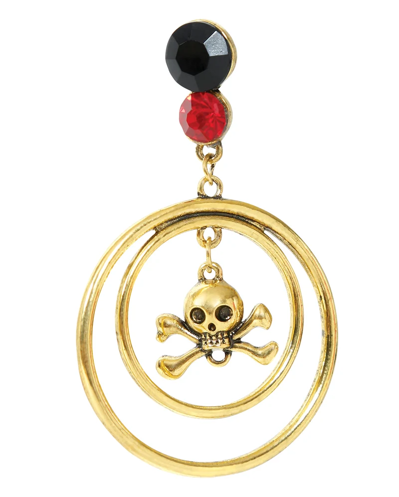 Piraten Schmuck mit Halskette & Ohrringen