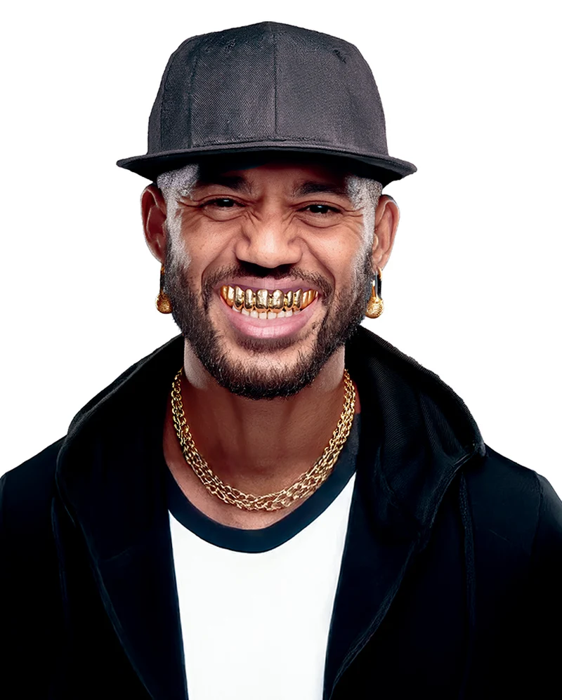 Goldene Gangster Rapper Zähne