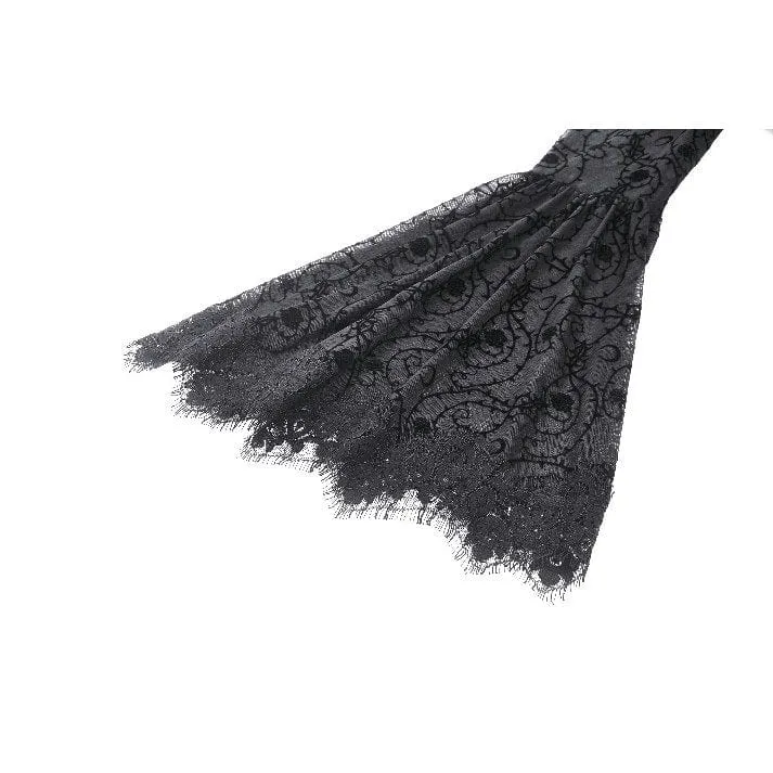 Kurzes Gothic-Spitzenkleid mit Cut-outs für Damen