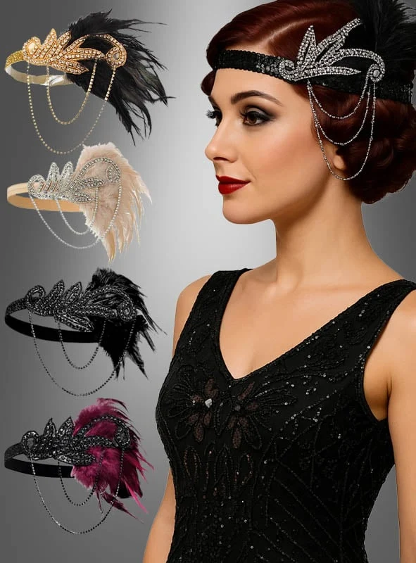 20er Jahre Kopfschmuck mit Strass Alice