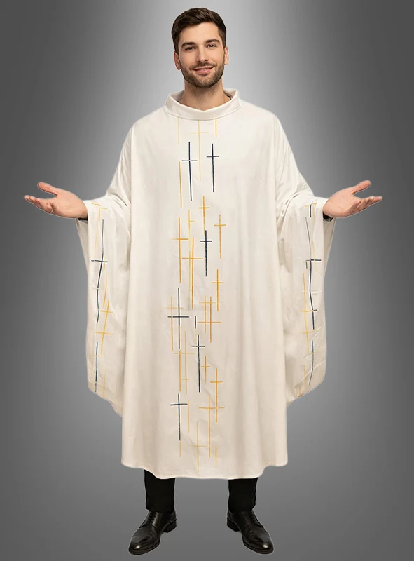 Priester Messgewand mit Kreuzen
