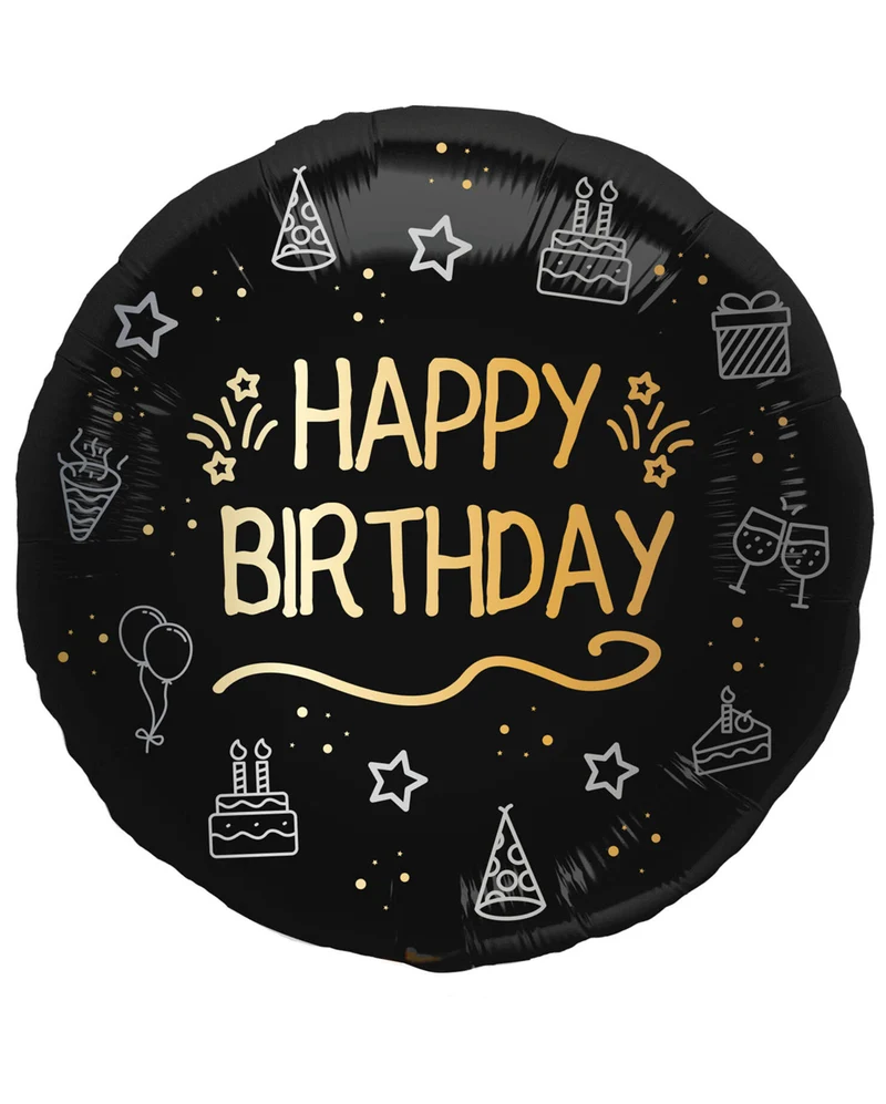 Foilenballon - Happy Birthday Shining Glam 45cm