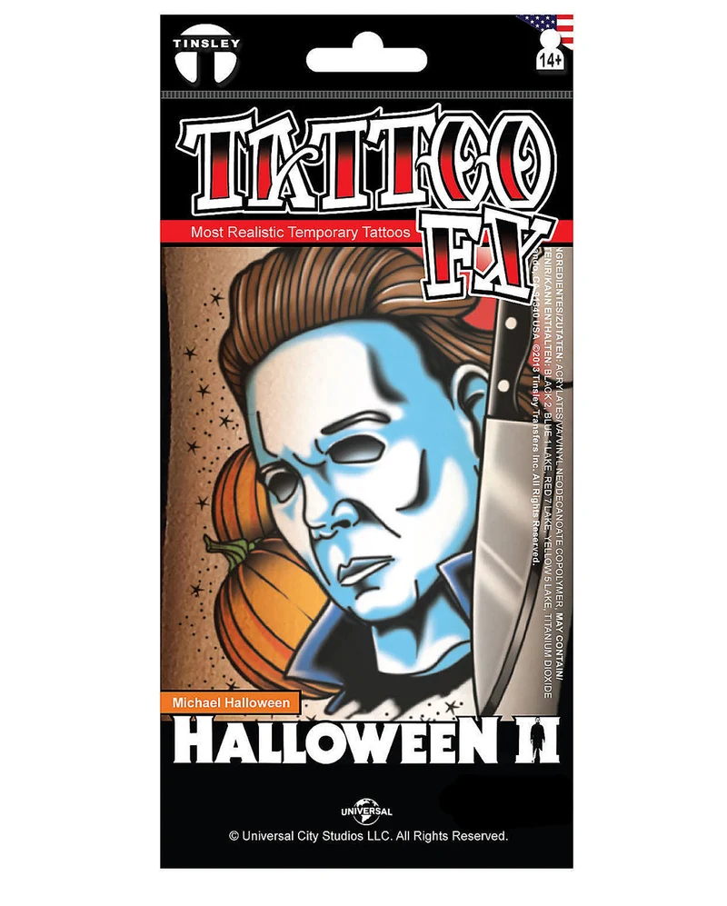 Michael Myers Halloween II Klebetattoo