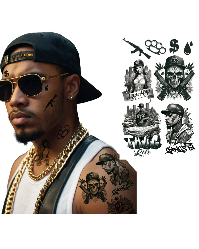 Gang Member Klebetattoo Set