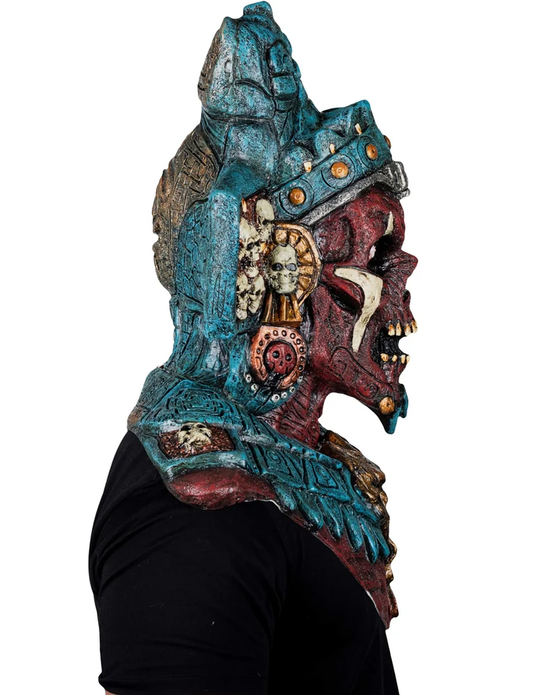 Mictlantecuchtli Maske mit Brustpanzer