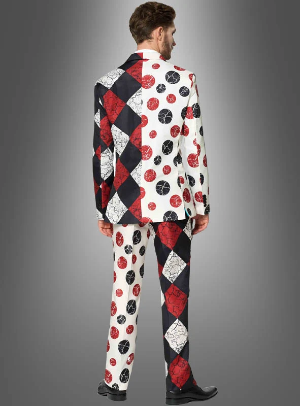 Suitmeister Clown Anzug mit Krawatte