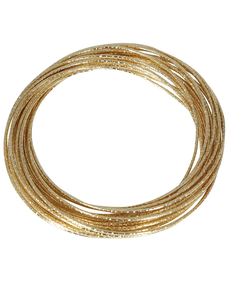 Goldenes Armband aus 20 feinen Metallringen