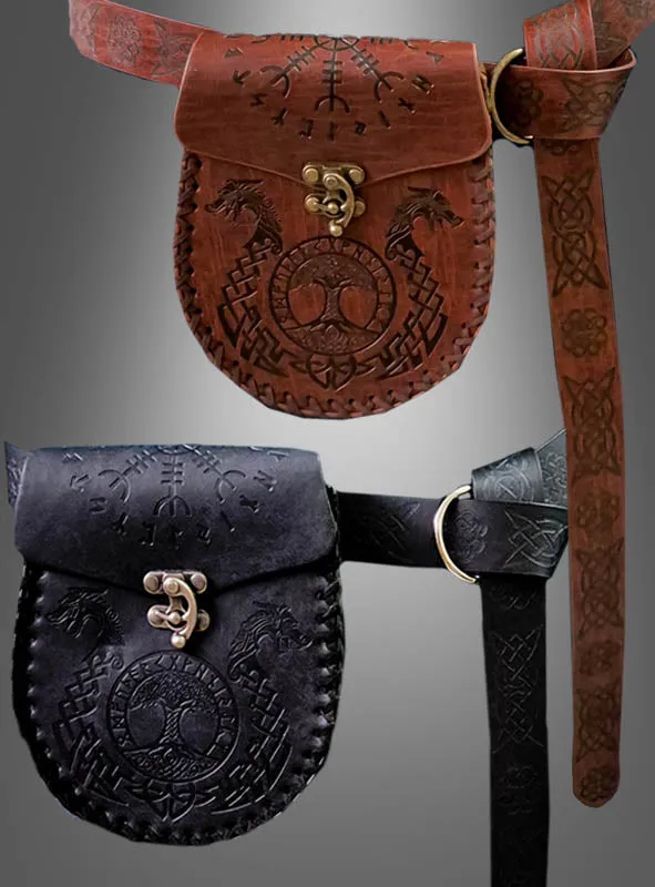 Wikinger Gürteltasche mit Gürtel
