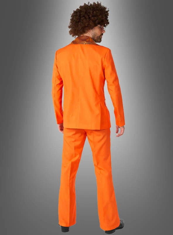 Orangener Disco Anzug