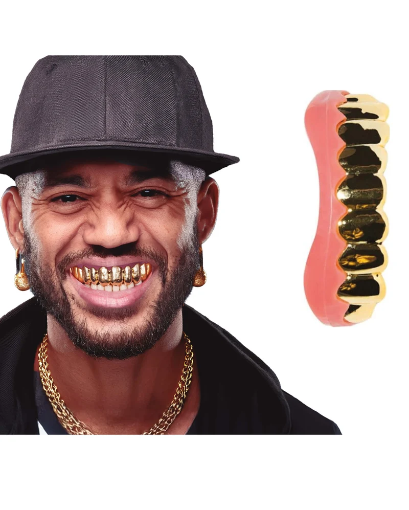 Goldene Hip Hop Rapper Zähne