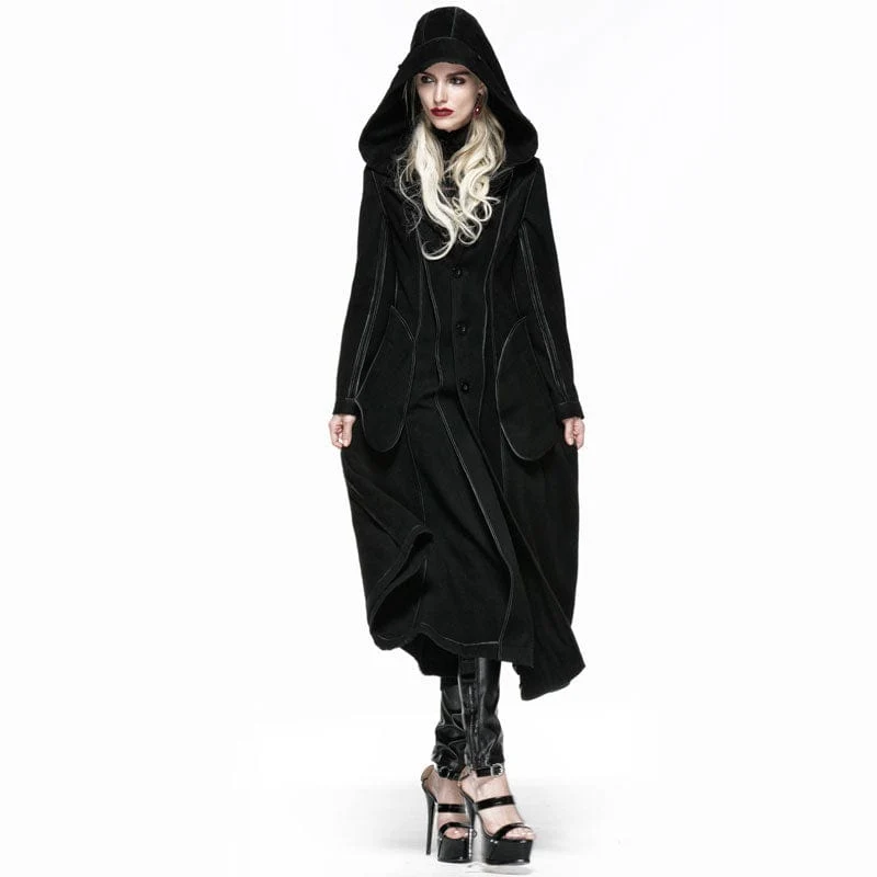 Gothic-Mantel mit Kapuze für Damen