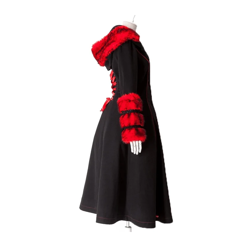 Gothic-Mantel mit Kapuze für Damen