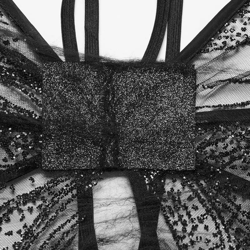 Gothic Schmetterlingsnetzflügel für Damen
