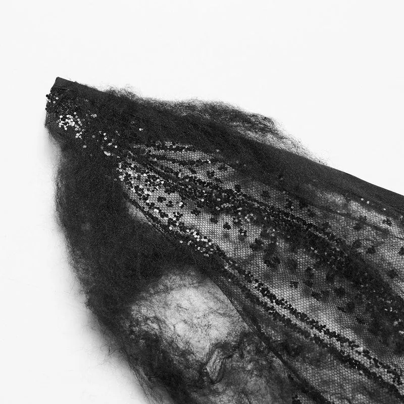 Gothic Schmetterlingsnetzflügel für Damen