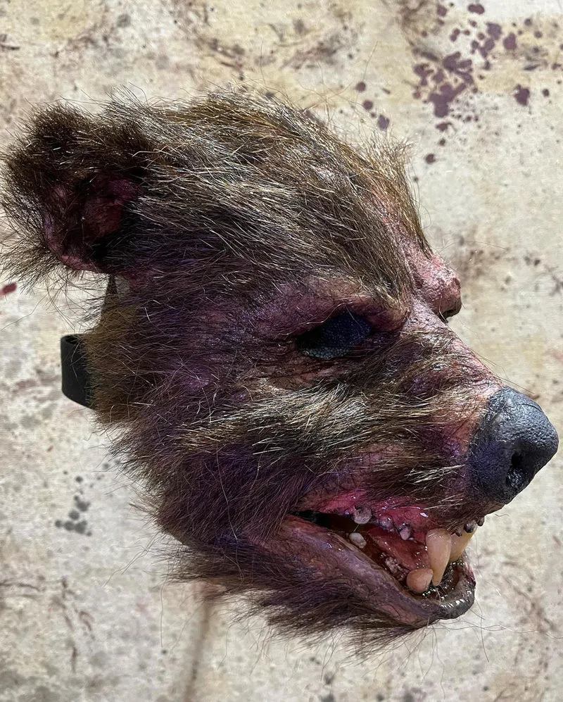 Blutige Roadkill Teddybär Maske
