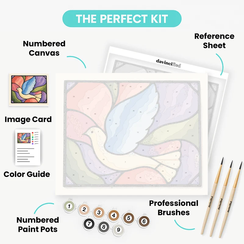 Dove in Flight - Paint by Numbers Kit