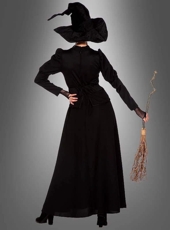 Klassisches schwarzes Kleid Hexe