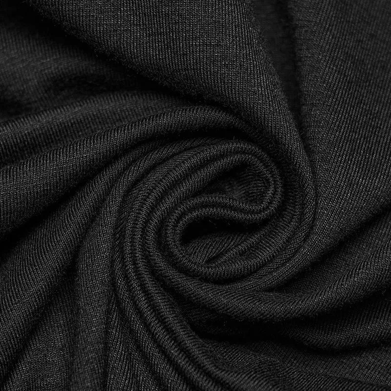 Gothic-Flitterwochenkleid für Damen mit tiefem Ausschnitt, Spitze und Kordelzug