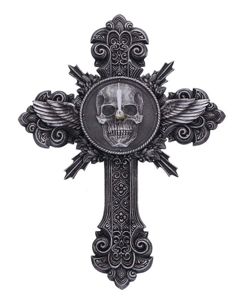Gothic Wanduhr Memento Horas 37,5cm