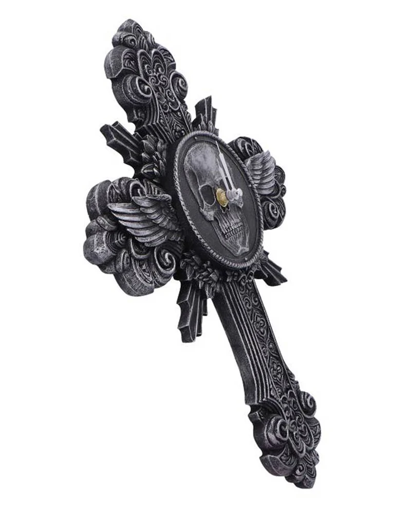 Gothic Wanduhr Memento Horas 37,5cm