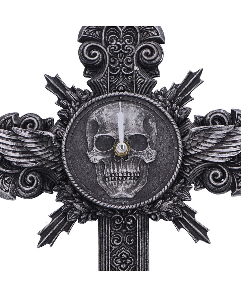 Gothic Wanduhr Memento Horas 37,5cm