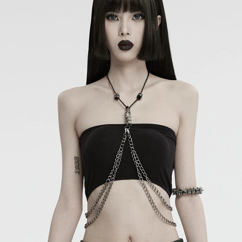 Unisex Punk Skelett Armband