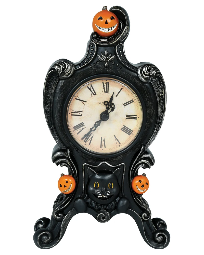 Antike Halloween Tischuhr 24x14cm